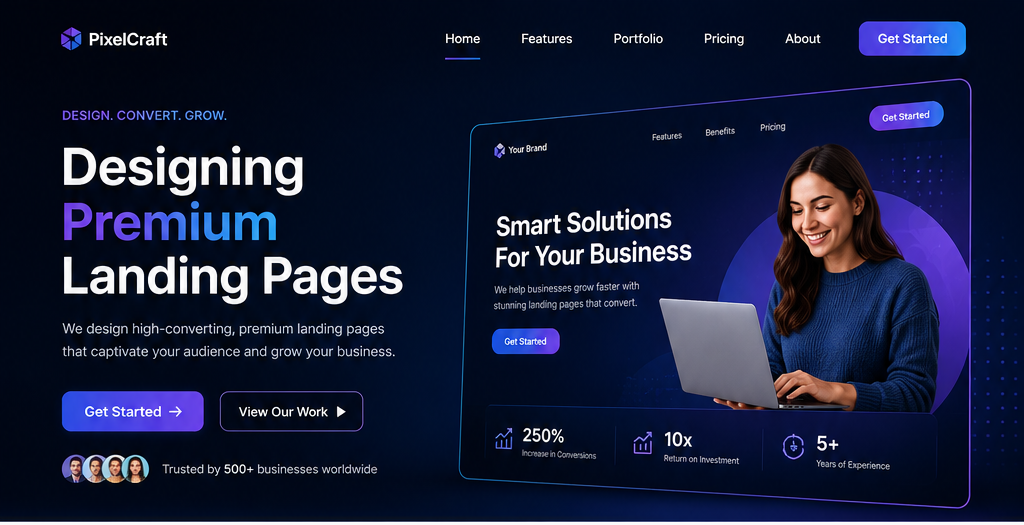 Beyond Aesthetics: Crafting High-Converting Landing Pages with Precision Design