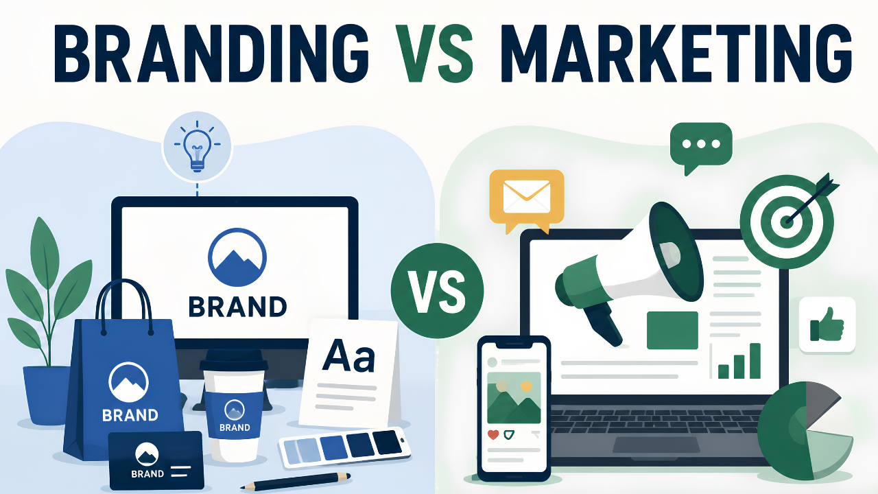 Branding vs Marketing: What's the Difference and Why It Matters for Your Business