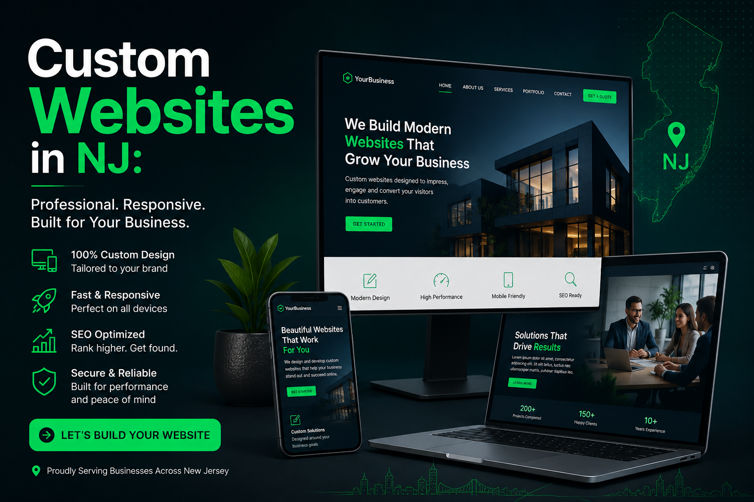 Custom Websites in NJ: What You Get (and What You're Giving Up) With a Template